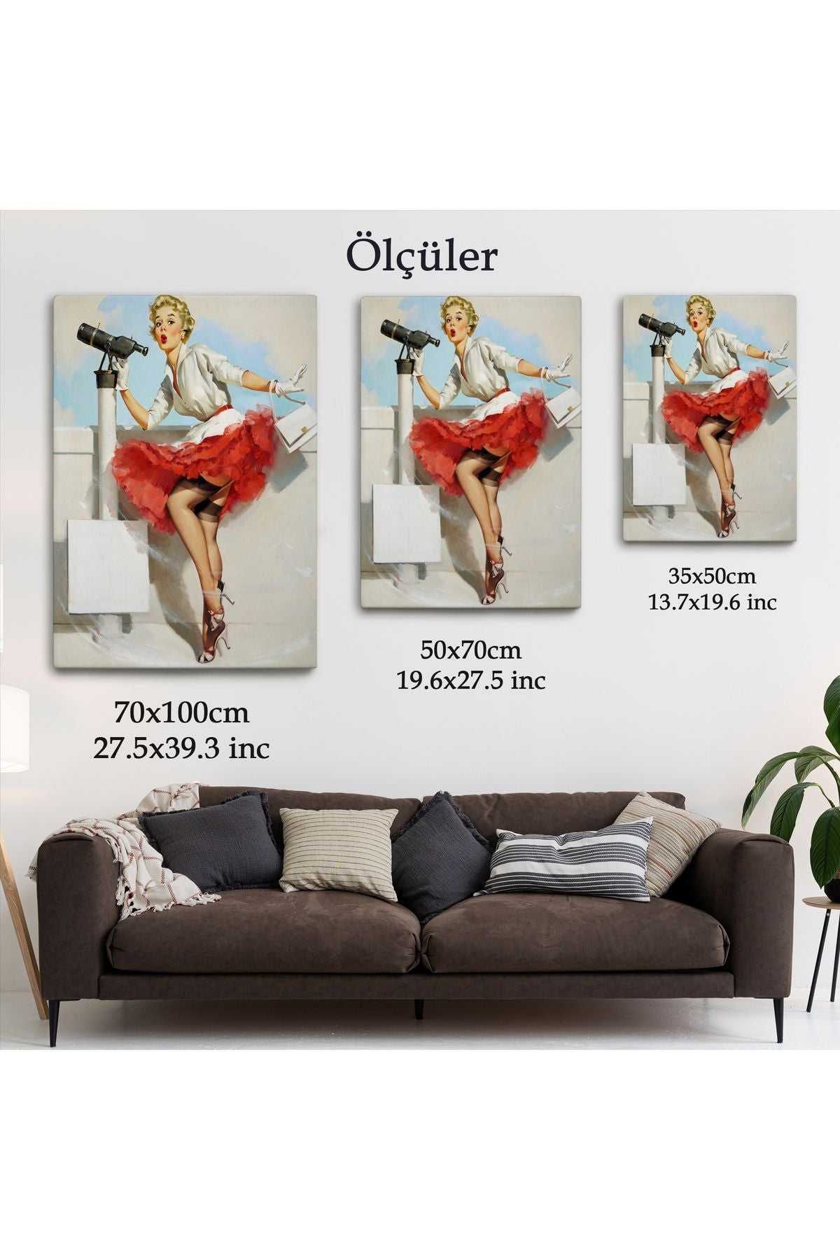Sexi Denizci Kadın Dekoratif Duvar Tablosu-6434