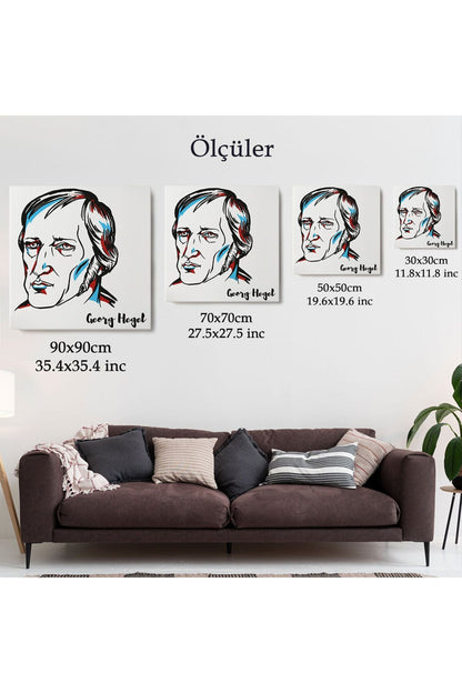 Georg Wilhelm Friedrich Hegel Dekoratif Kanvas Tablo-5819