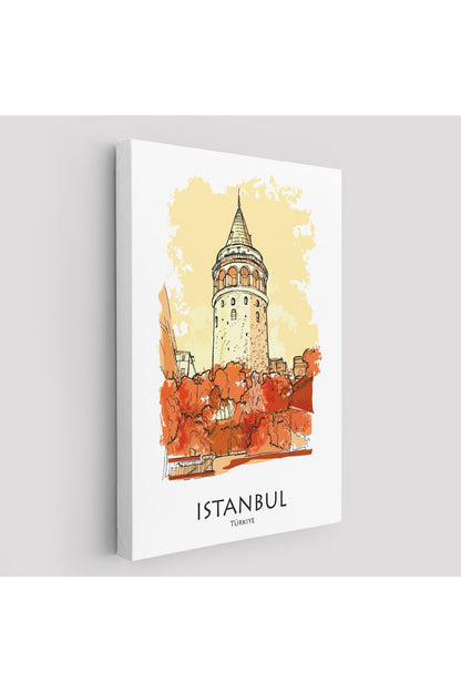 Galata Kulesi İstanbul Dekoratif Kanvas Tablo-5921