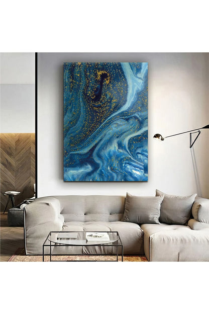 Modern Dalgalar Kanvas Tablo