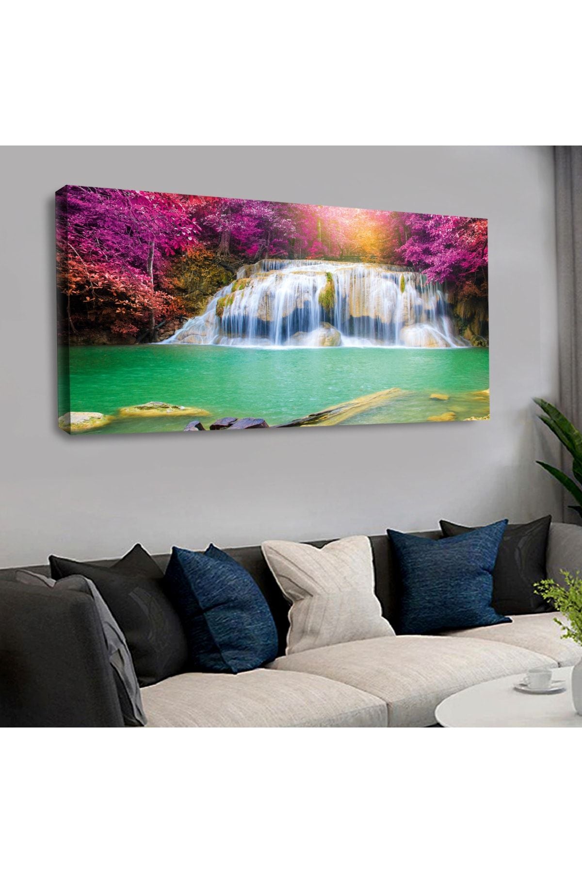 Kanvas Şelale Manzara Tablo