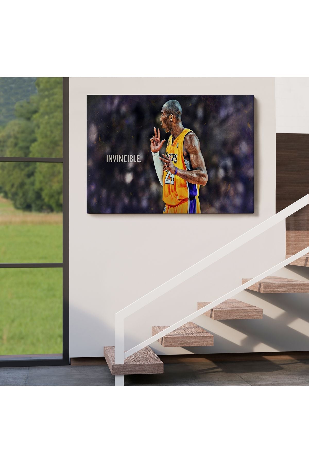 Kobe Bryant Invincible Black Mamba Kanvas Tablo-5086