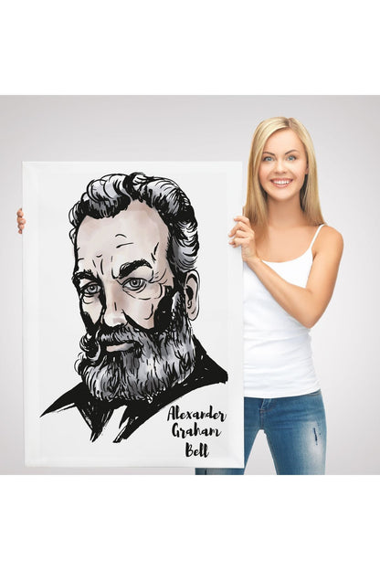 Alexander Graham Bell Dekoratif Kanvas Tablo-5916