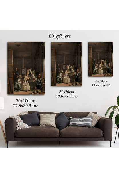 Özel Tasarım, Dekortif BaskıLas Meninas-Diego Velázquez Klasik Sanat Kanvas Tablo-5243