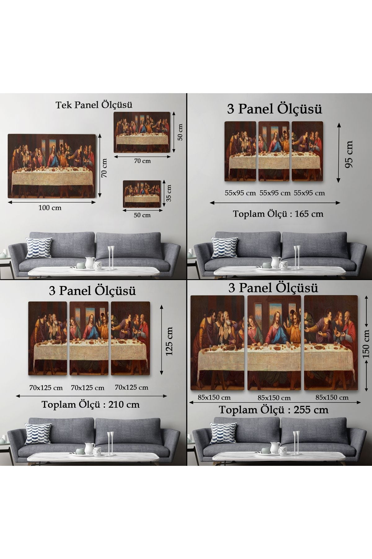 Da Vinci'nin Son Akşam Yemeği Kanvas Tablo-5183