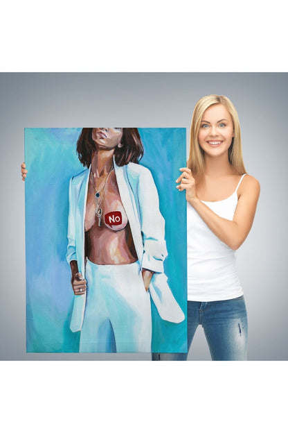 Feminist Kadın Kanvas Tablo-5118