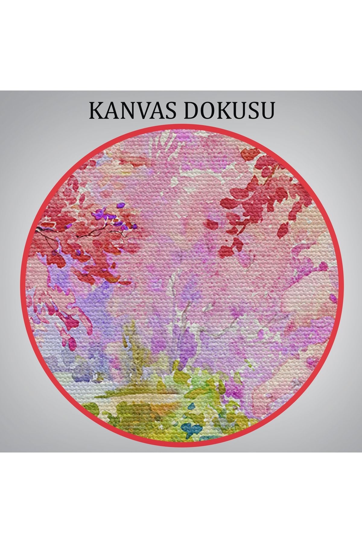 Sakura Ağacının Altındaki Sevgililer Kanvas Tablo-5082