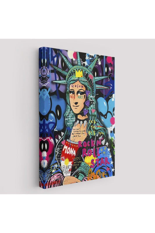 Mona Lisa Grafitti Pop Art Duvar Tablosu -6216