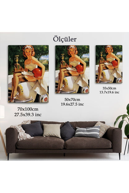 Kupa Kızı Kazanan Kız Tablosu - Trophy Girl A Winner-6456