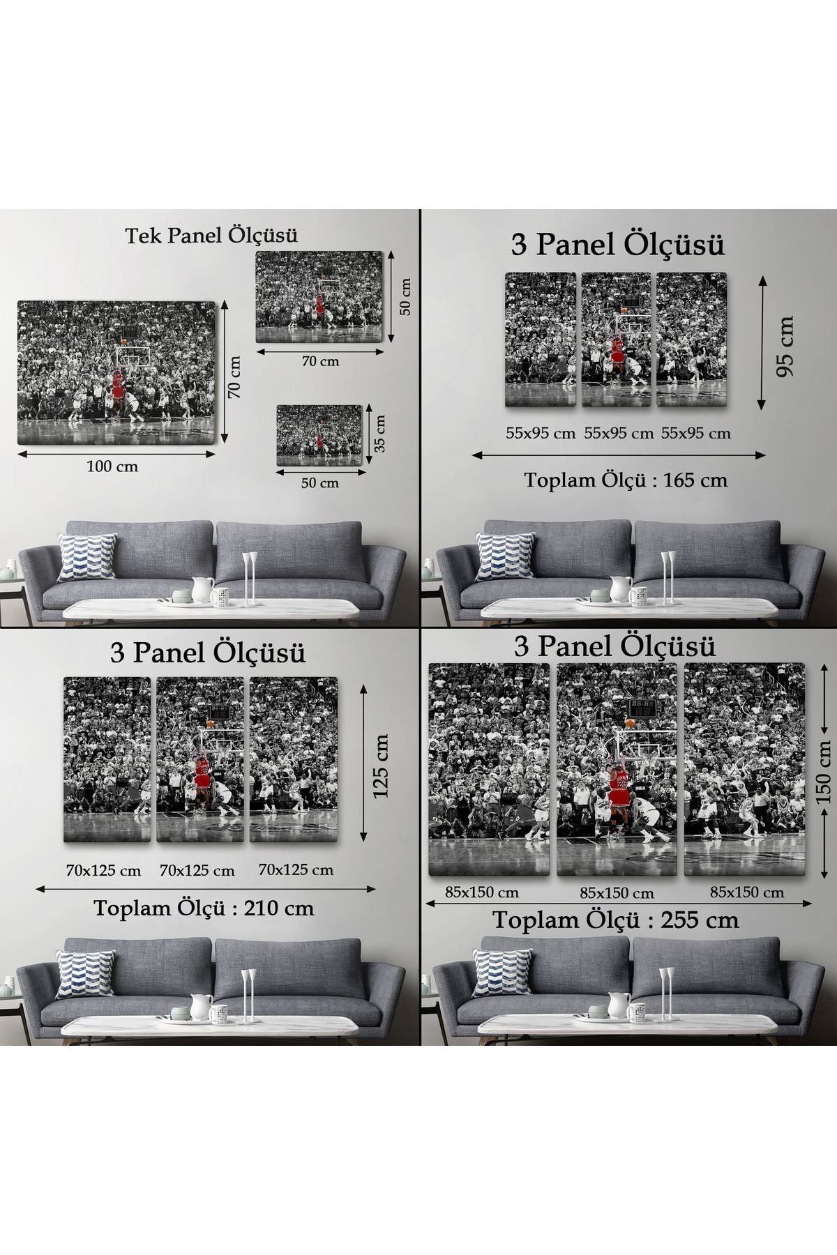 MLT Brnd product092 Michael Jordan Üçlük Şutu Kanvas Tablo-5139