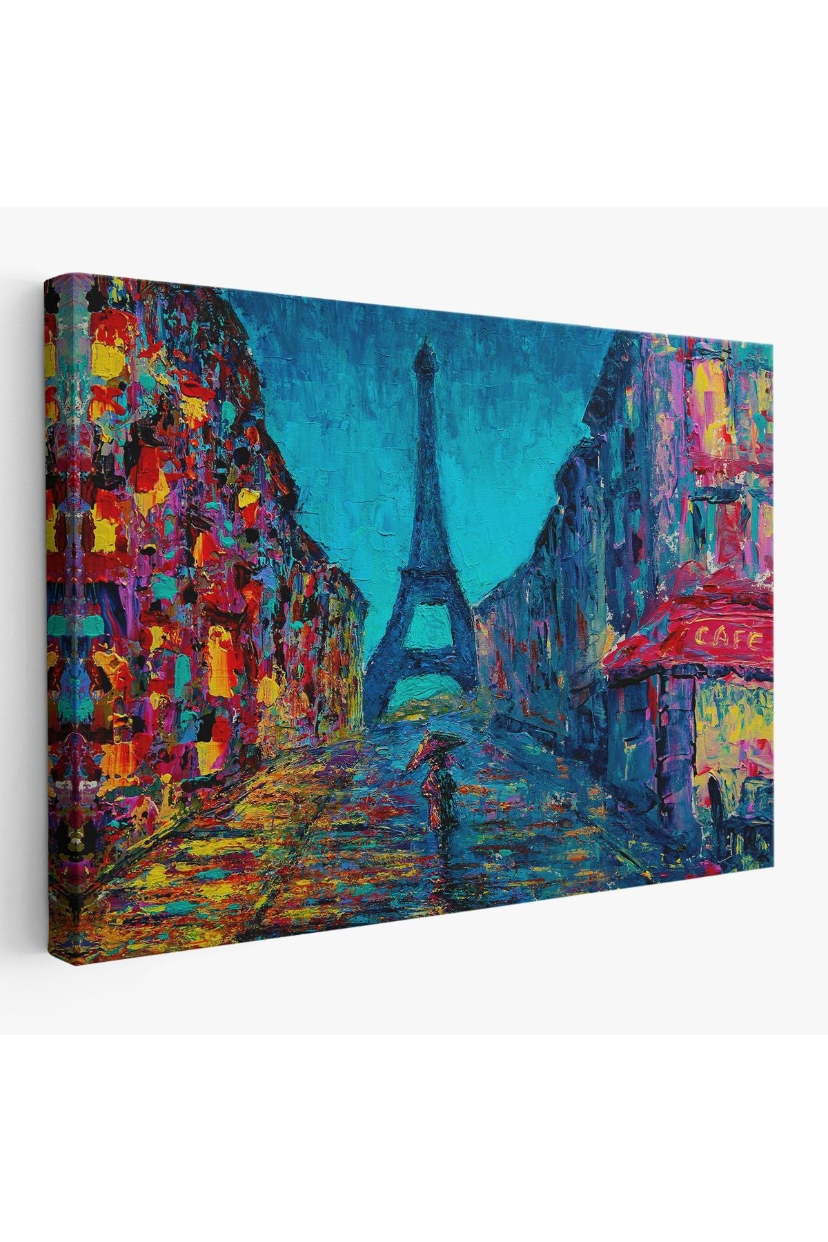 Fransa Paris Sokakları Duvar Tablosu-1219