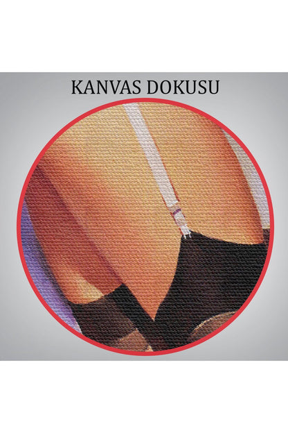Tshp seri001 Bahçedeki Sexi Kadın Dekoratif Duvar Tablosu-6454