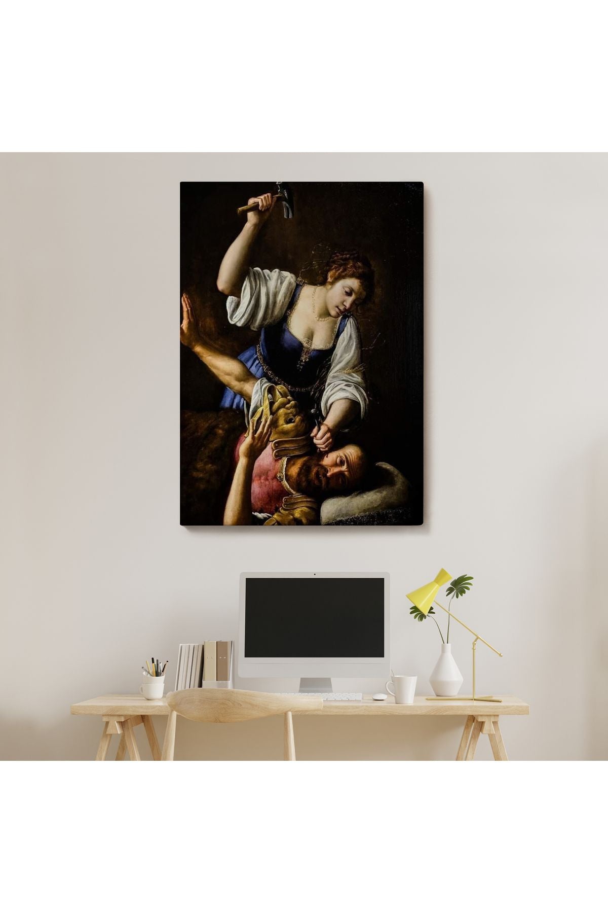 Giuseppe Vermiglio'un Jael And Sisera isimli Eseri Dekoratif Duvar Tablosu-6121