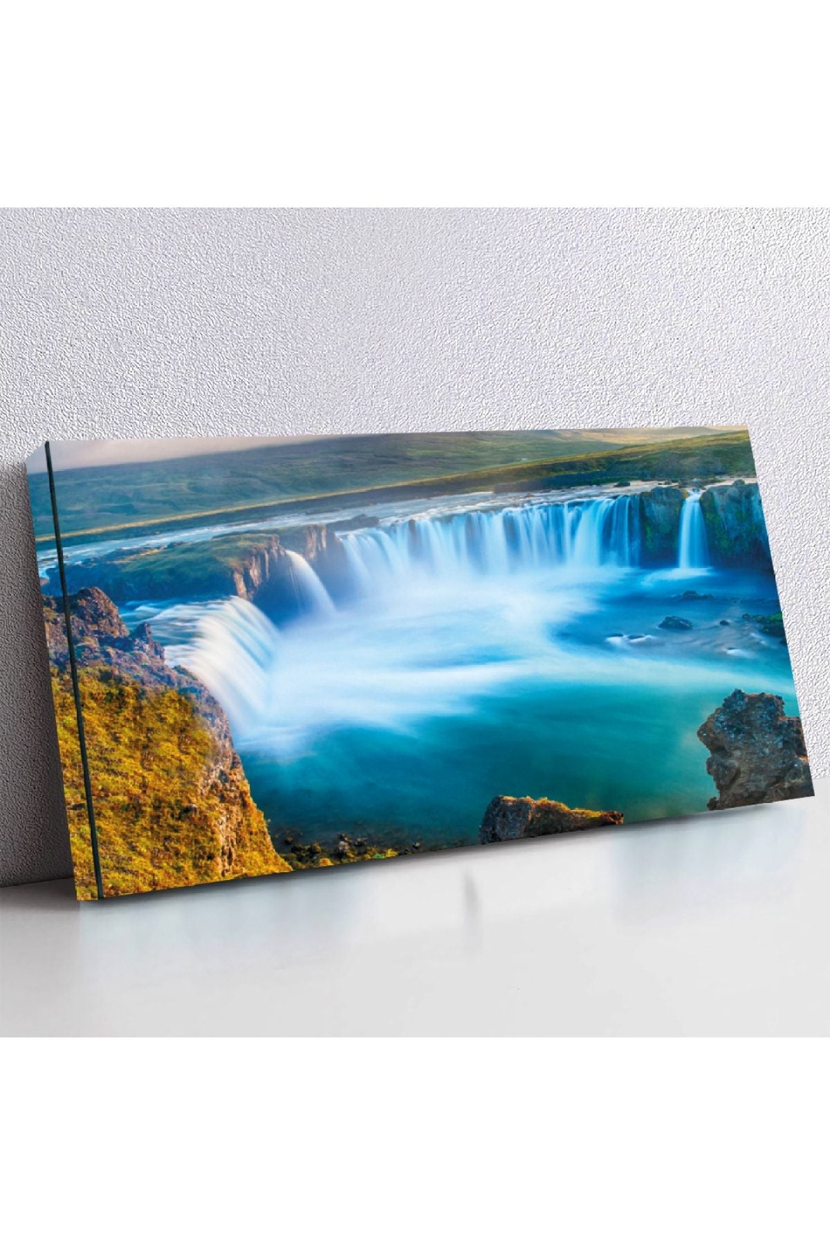 Kanvas Şelale Manzara Tablosu