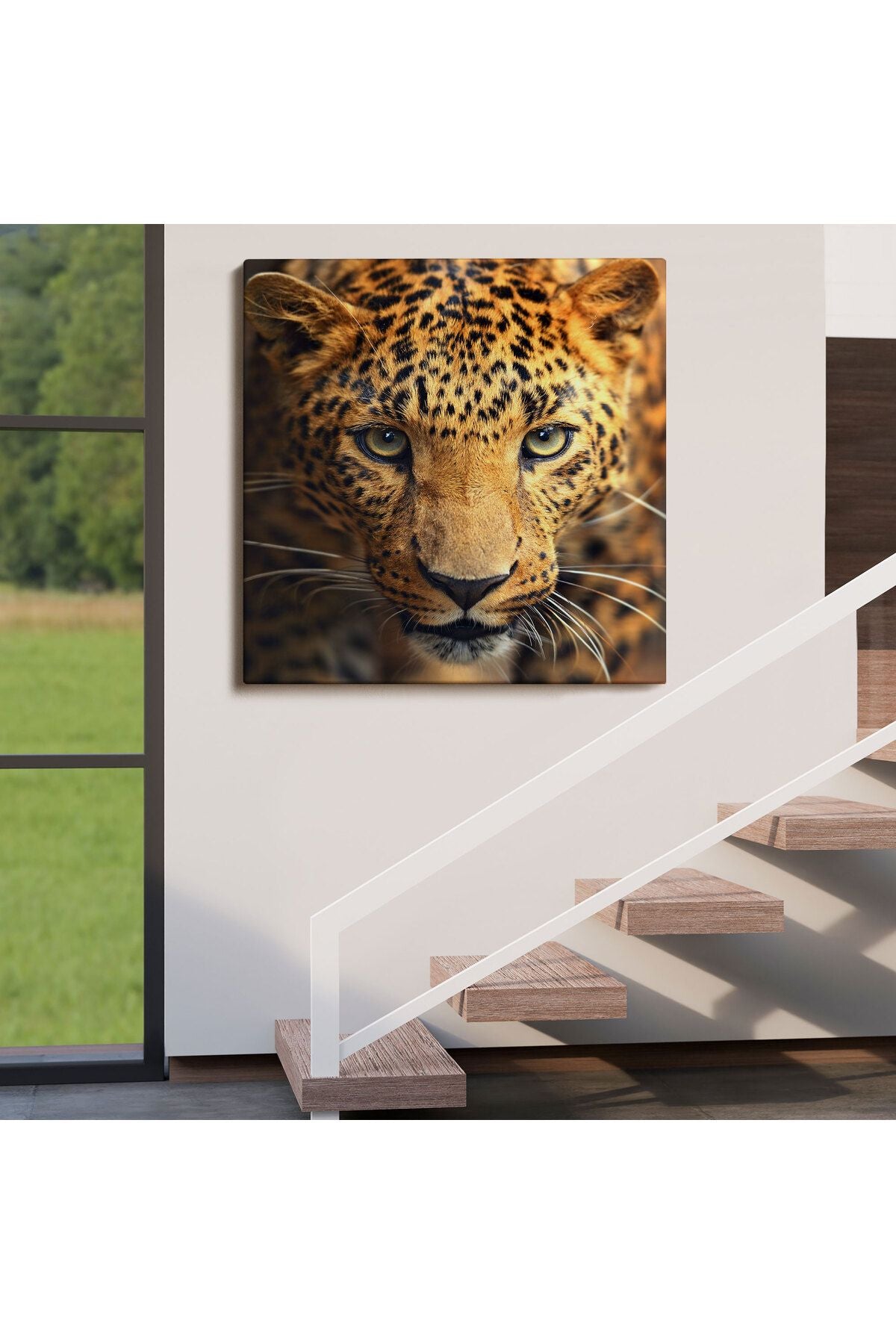 Leopar Dekoratif Kanvas Tablo-5811