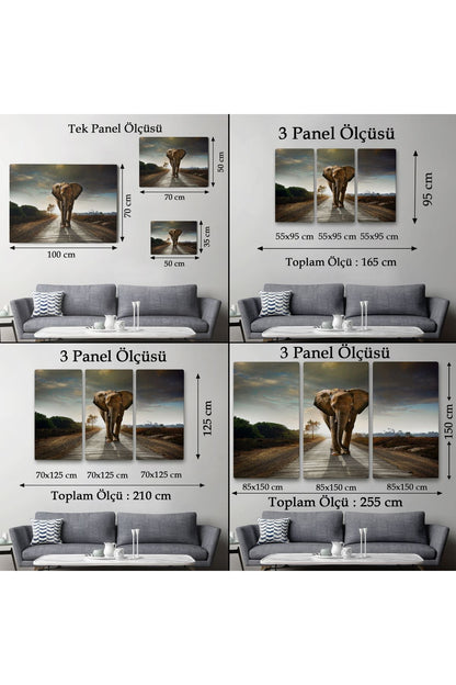 Fil Dekoratif Kanvas Tablo 1118