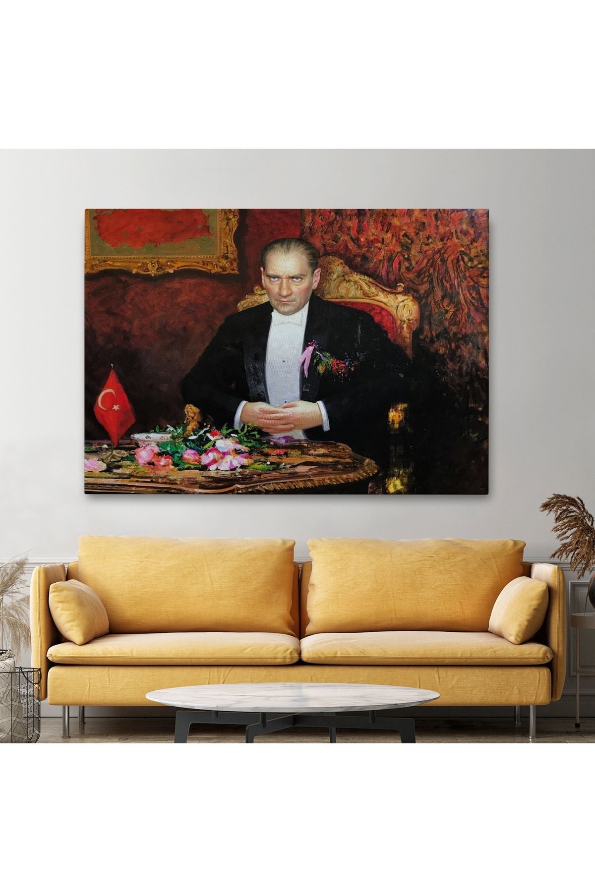 Keskin Bakışlı Atatürk Tablosu-6553