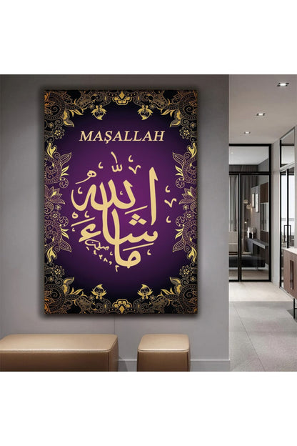 Maşallah Dini Kanvas Tablo