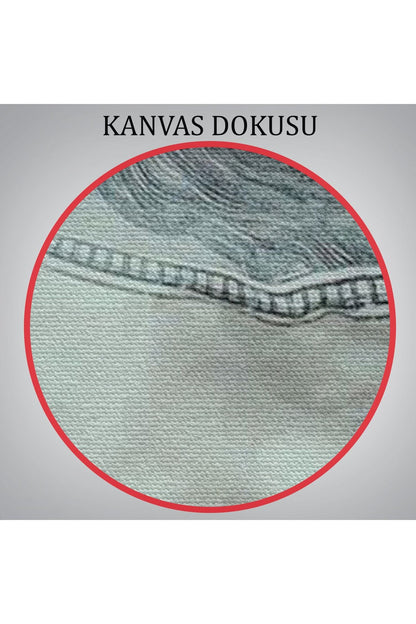 Ağzın da Dolar Olan Kadın Duvar Tablosu-6260