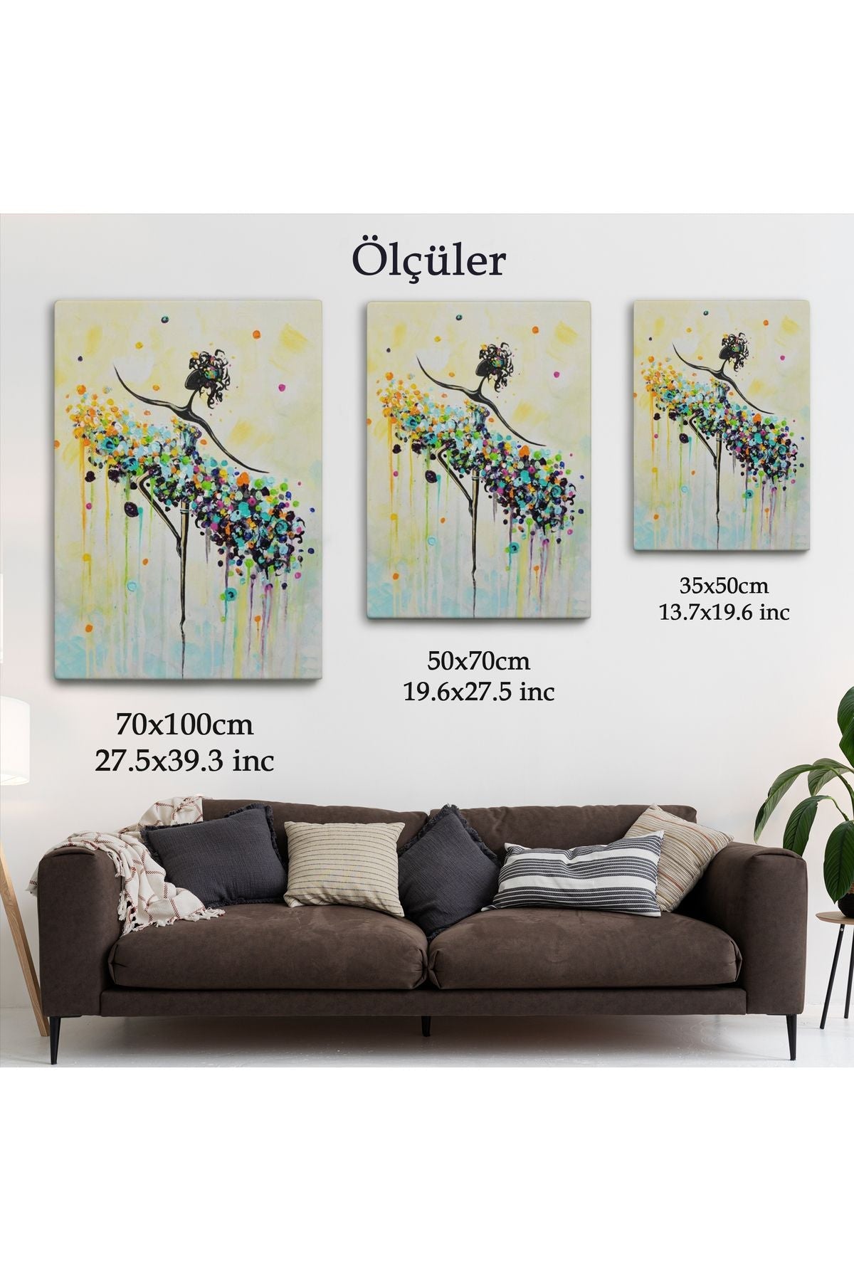 HG Dans Eden Kadın Dekoratif Duvar Tablosu-6332
