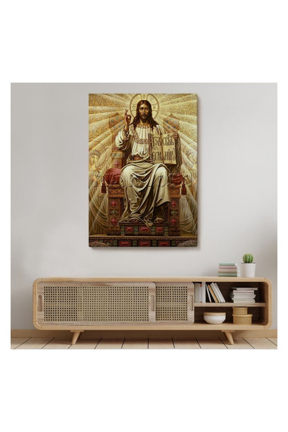 Kanvas Tablo, Duvar Dekoru, Hz İsa Long live Christ the King 6189 BUNGKNV
