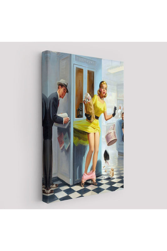 Kanvas, Duvar Tablosu, Dekoratif, Pin-up Girl 6458 EGKNV