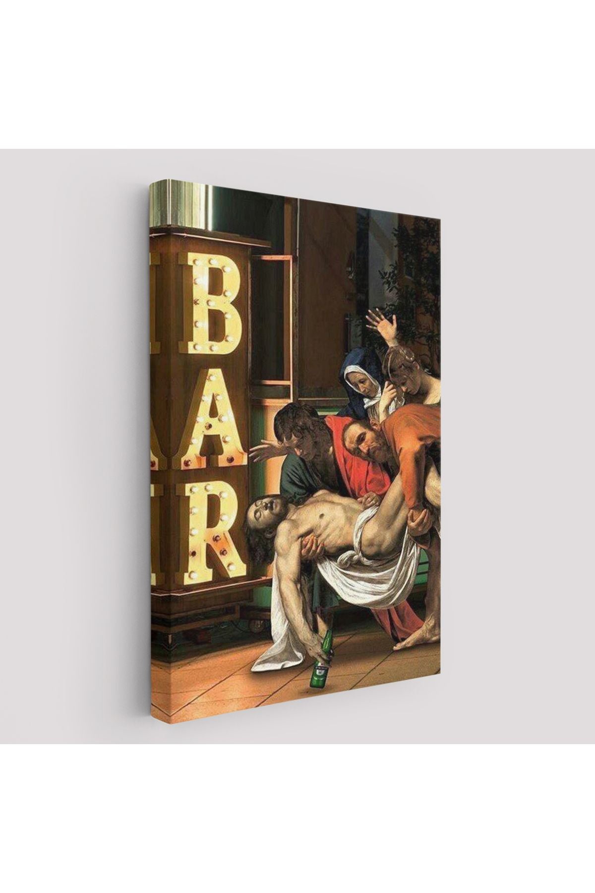 İsa'nın Defni Parodi Hrıstiyan Hediyesi Dekoratif Duvar Tablosu-6256