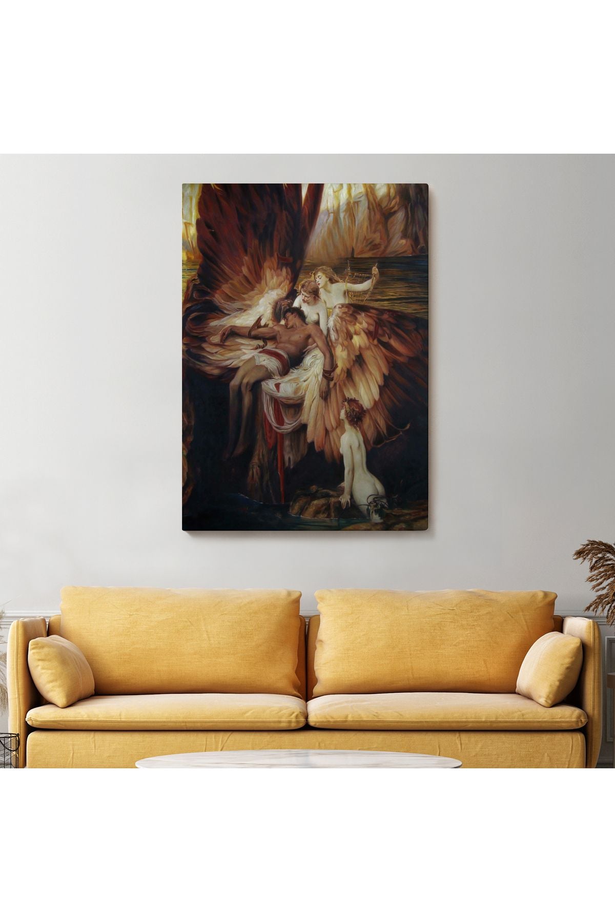 İkarus İçin Ağlayan Melekler Tablosu - Lament For Icarus-6499