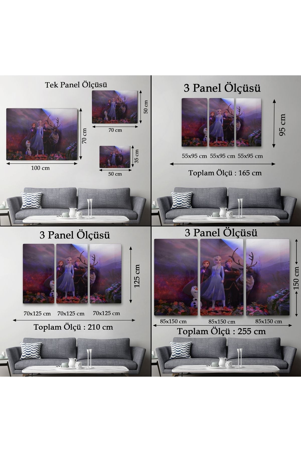 Lts seri001 Disney Animation Frozen 2 Karakterleri Dekoratif Tablo-3685