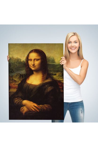 Leonardo da Vinci'nin Ünlü Eseri Mona Lisa Kanvas Tablosu-5126
