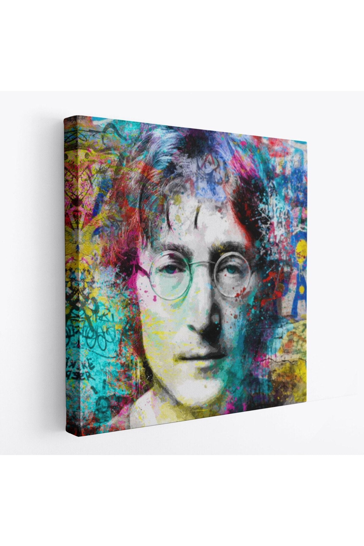 modagos067 John Lennon Sokak Sanatı Kanvas Tablo Street Art-5890