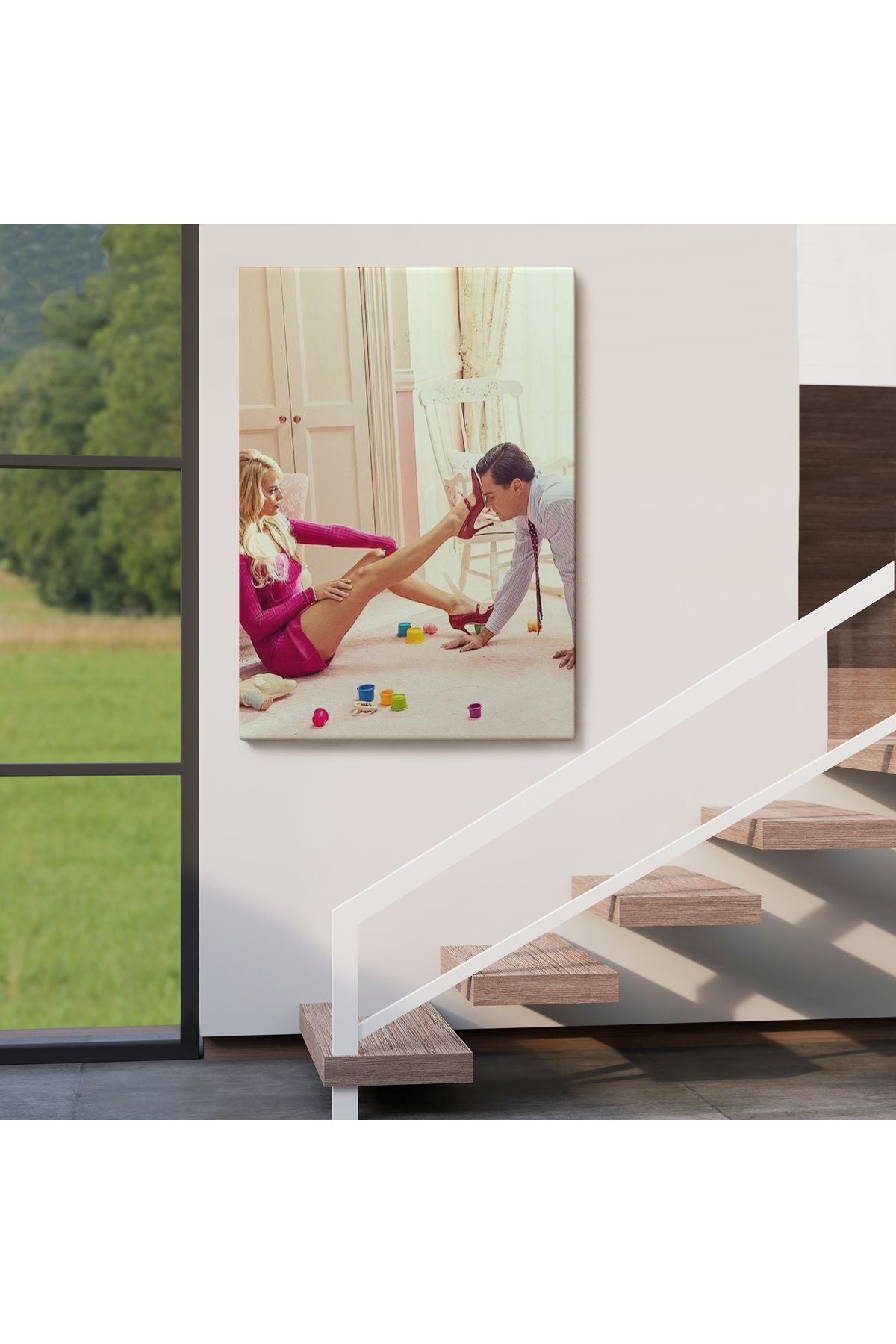 Leonardo Di Caprio ve Margot Robbie The Wolf of Wall Street Filmi Tablo-6036