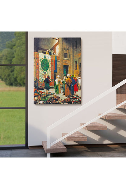 DB  Jean Leon Gerome Halı Tüccarı Duvar Tablosu-6452