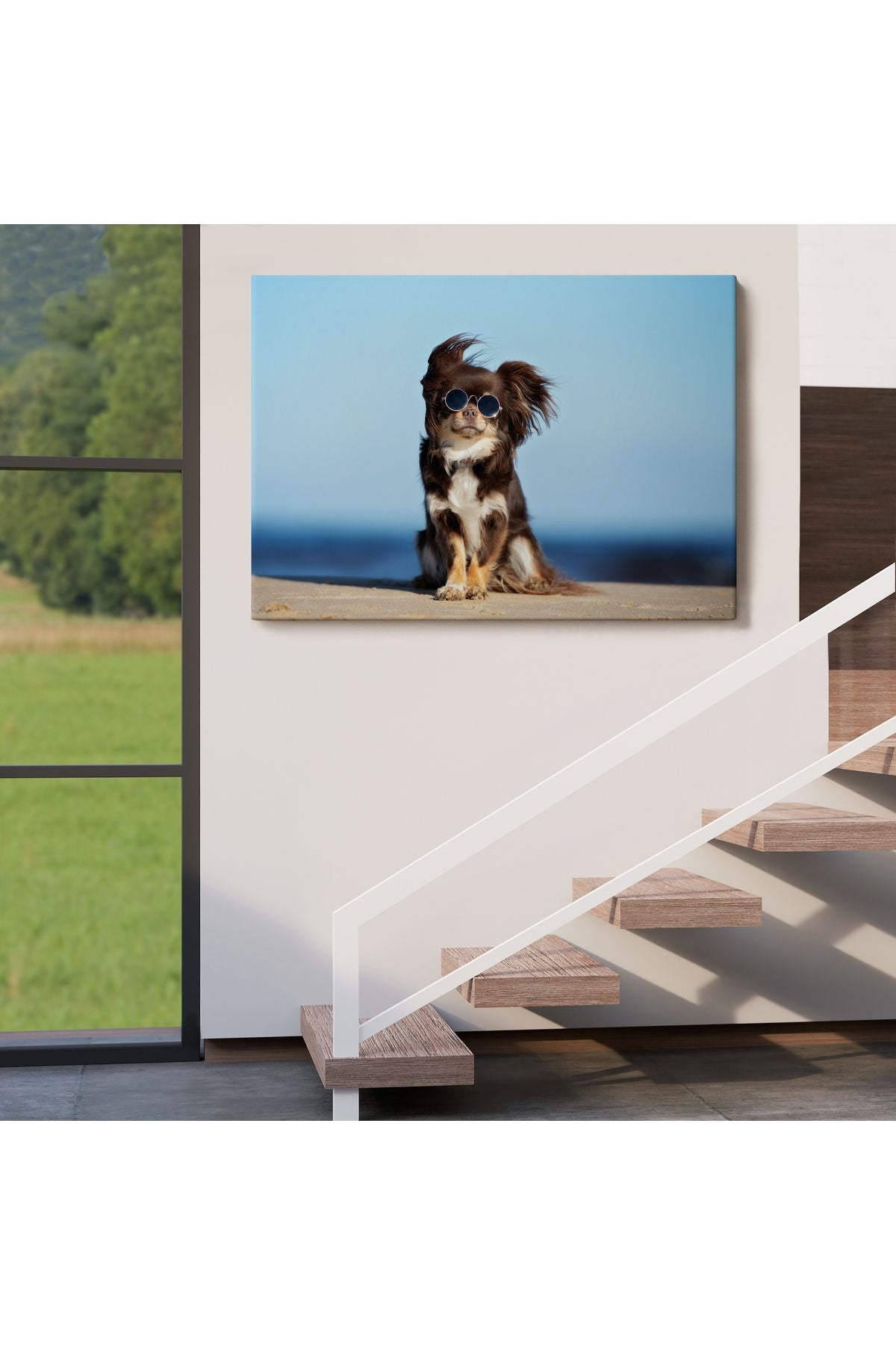 Küçük Köpek Dekoratif Kanvas Tablo 1157