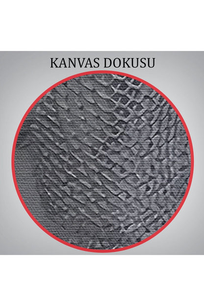 Kanvas Tablo, Gri Ve Gümüş Duvar Dekoru, Aşk Sanatı, 3D Efektli Gümüş İnsan-5349