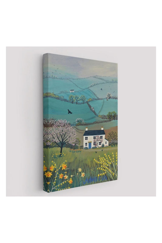 Kanvas Tablo, Duvar Dekoru, Köy Evi Manzarası İngiltere 6023 BUNGKNV