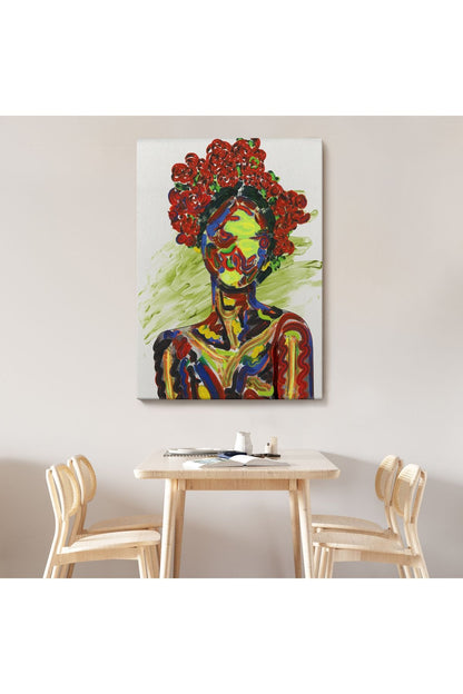 HG Renkli Kadın Modern Duvar Tablosu-6005