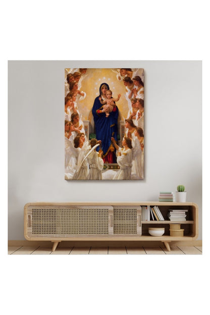 Kanvas Tablo, Duvar Dekoru, Hz Meryem ve Hz İsa Jesus Christ 6450 BUNGKNV