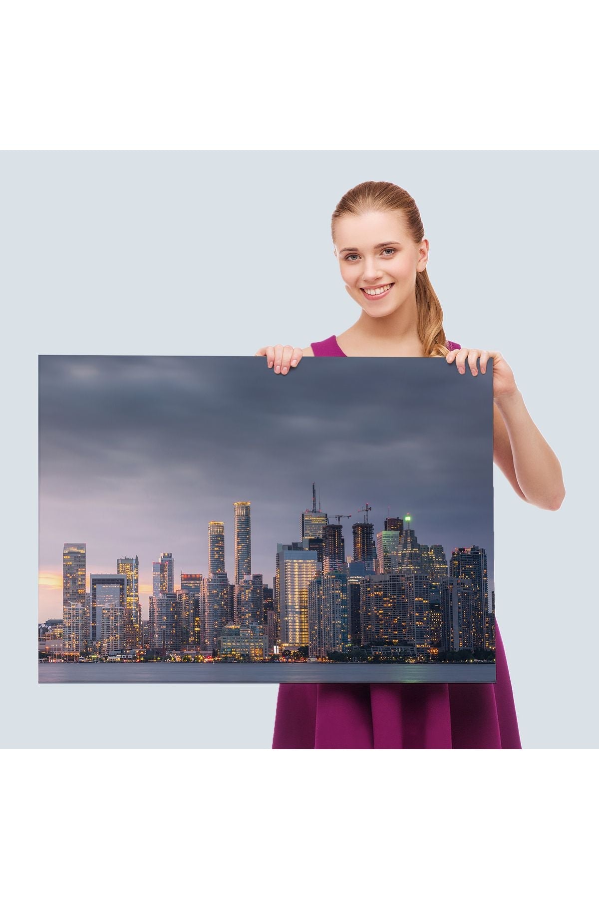 Kanada Toronto Manzarası Kanvas Tablo-5080