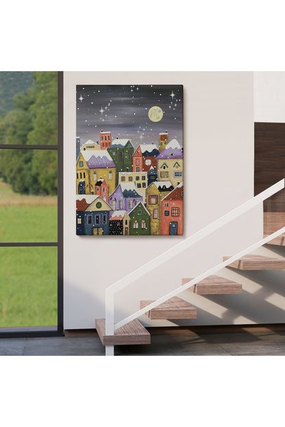 Londrada Kış Gecesi Dekoaratif Duvar Tablosu-6145