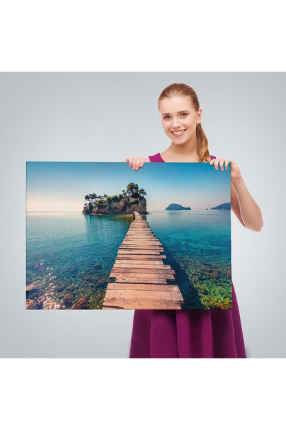 Zakinthos Adası Yunaniztan Dekoratif Kanvas Duvar Tablosu-3584