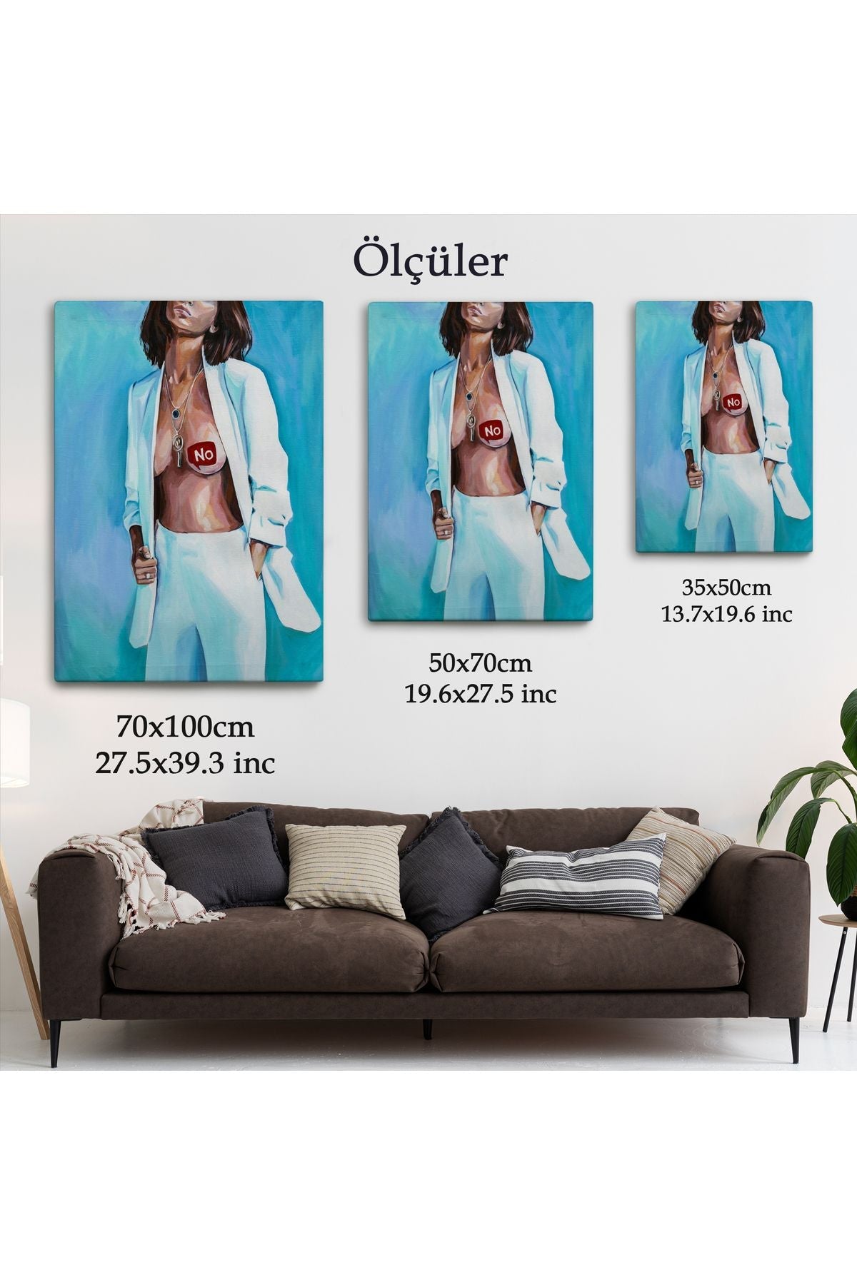 Feminist Kadın Kanvas Tablo-5118