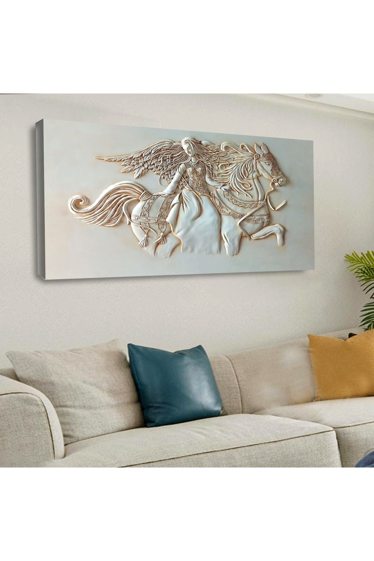 Kanvas Yontma Sanat Tablo