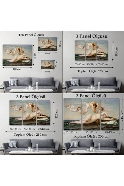 Alexandre Cabanel'in Venüsün Doğuşu İsimli Eseri Kanvas Tablo, The Birth Of Venus-5028
