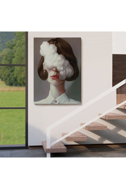 Modern Gerçeküstü Kadın Sanatı Kanvas Tablo, Pop Art KanvasTablo Sanatı-5212