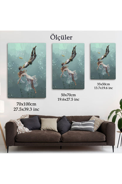 Kötü Kral Jude & Cardan, Denizler Altındaki Aşıklar Kanvas Tablo-5287