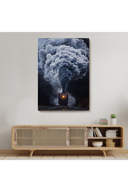 Gri Dumanı ile Kara Tren Tablosu-6015