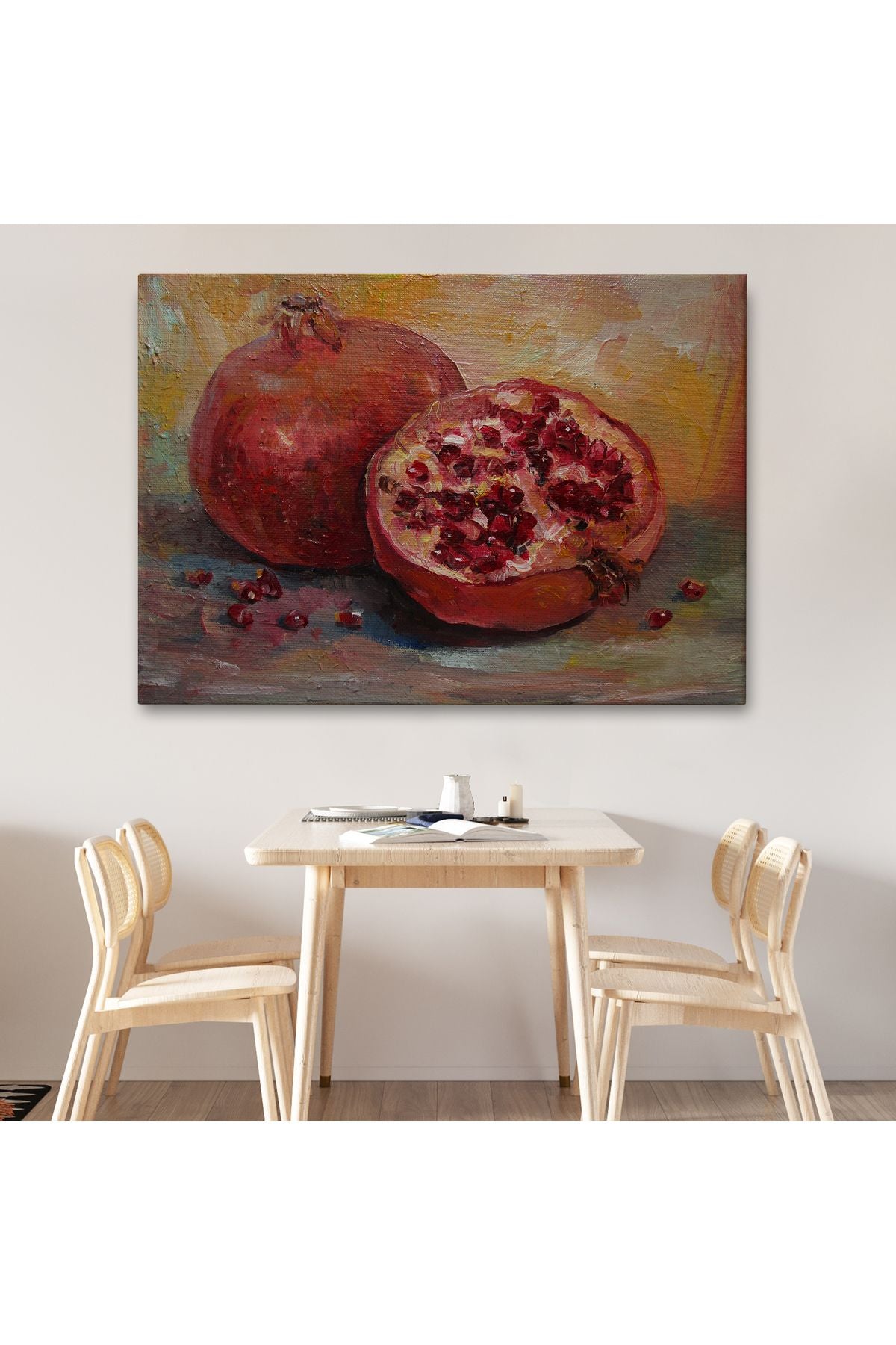 DB HG Nar Yağlı Boya Görünümlü Klasik Sanat Tablosu-1230