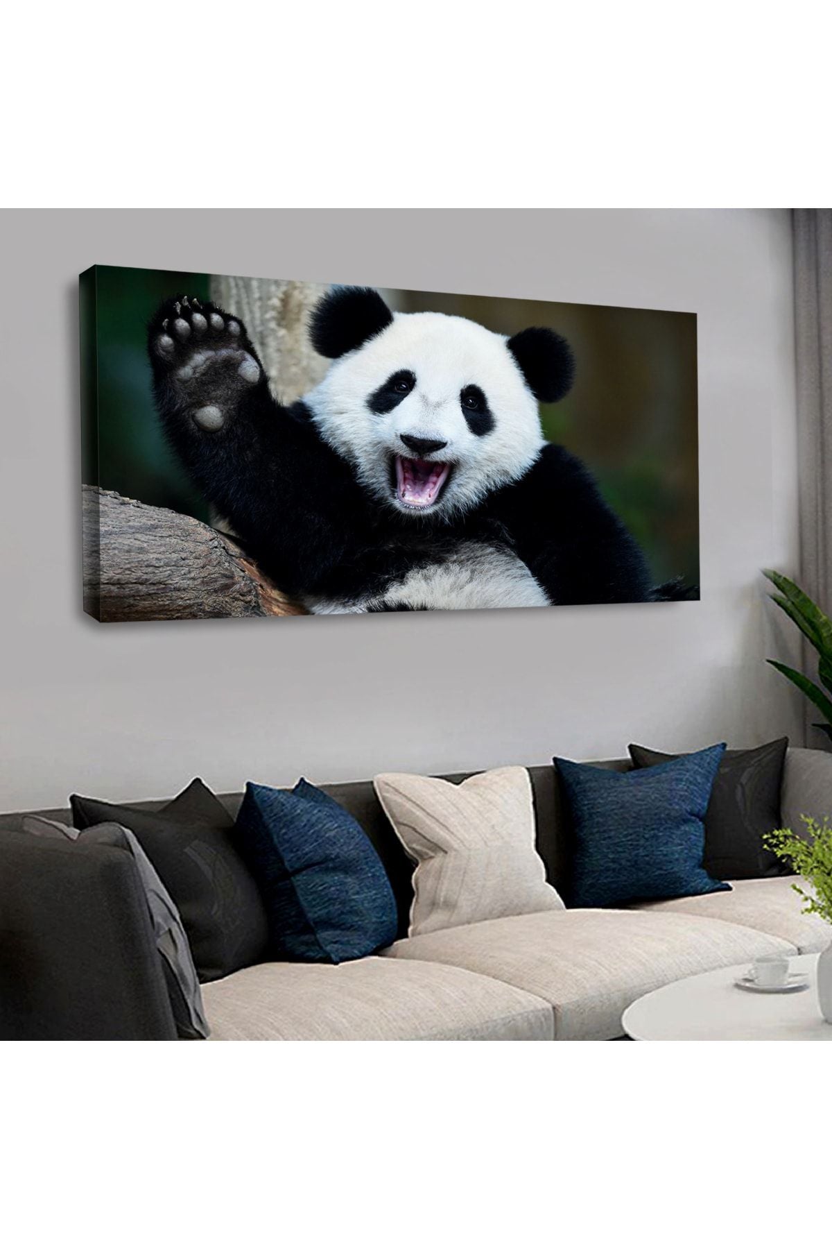 Kanvas Sevimli Panda Tablo