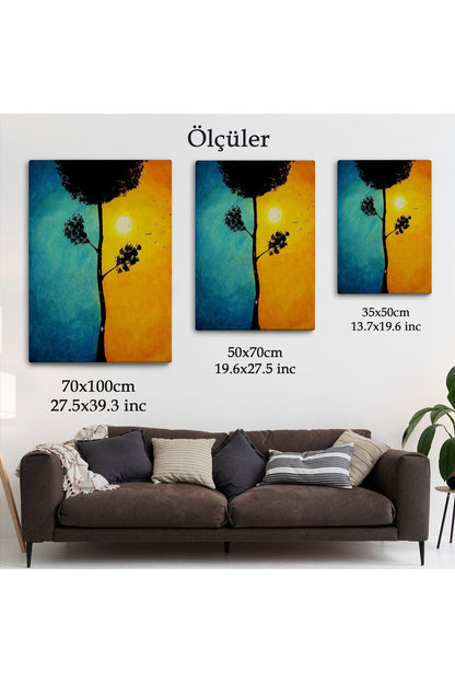 Gece Gündüz Sürreal Duvar Tablosu-6357